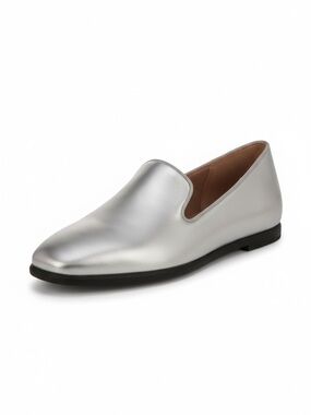 Naturalizer Effortless Silver Metallic Flats Size Womens 5 Big Kids 3.5 NEW
